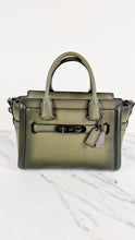 Load image into Gallery viewer, Coach Swagger 27 in Dark Green Burnished Leather - Handbag Shoulder Bag - Coach 38372