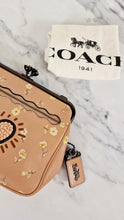 Load image into Gallery viewer, 1941 Coach x Keith Haring Kisslock Crossbody Bag With Vintage Prairie Print, Sequin Heart & C-chain Strap in Nude Pink - Coach 29113