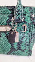 Load image into Gallery viewer, Coach Swagger 21 in Green Snake Print - Handbag Crossbody Bag - Coach 38360
