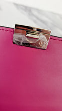 Load image into Gallery viewer, Prada Elektra Crossbody Shoulder Bag in Pink Saffiano Leather & Smooth Leather With Studs - Clutch Rivets Flap Bag - Prada 1BD121