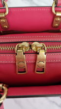 Load image into Gallery viewer, Coach 1941 Rogue 17 in Bright Carmine Red Pink Original Natural Leather - Handbag Mini Bag Crossbody Bag - Coach C3870