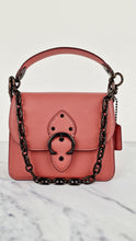 Load image into Gallery viewer, Coach Beat Shoulder Bag 18 in Vintage Pink Melon Smooth Leather Flap Bag Handbag - Coach C0753
