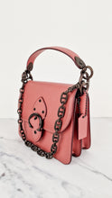 Load image into Gallery viewer, Coach Beat Shoulder Bag 18 in Vintage Pink Melon Smooth Leather Flap Bag Handbag - Coach C0753