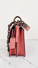 Load image into Gallery viewer, Coach Beat Shoulder Bag 18 in Vintage Pink Melon Smooth Leather Flap Bag Handbag - Coach C0753