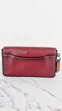 Load image into Gallery viewer, Coach 1941 Dinky Crossbody Bag in Burgundy Smooth Leather With Coach Create Customized Tea Roses - Coach 38185