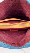 Load image into Gallery viewer, Coach 1941 Bandit Hobo 39 Bag in Goldenrod Yellow, Blue & Oxblood Pebble Leather - 2 in 1 handbag - Coach 10736