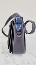 Load image into Gallery viewer, Coach 1941 Saddle 23 in Prussian Blue With Whiplash Black Detail - Crossbody Bag - Coach 58124