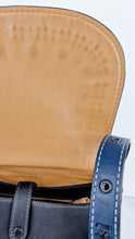 Load image into Gallery viewer, Coach 1941 Saddle 23 in Prussian Blue With Whiplash Black Detail - Crossbody Bag - Coach 58124