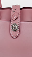 Load image into Gallery viewer, Coach Mercer Satchel 30 in Dusty Rose Pink with Tooled Leather Tea Roses - Floral Crossbody Bag Handbag - Coach 12031