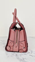 Load image into Gallery viewer, Coach Mercer Satchel 30 in Dusty Rose Pink with Tooled Leather Tea Roses - Floral Crossbody Bag Handbag - Coach 12031