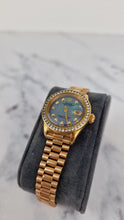 Load image into Gallery viewer, Rolex 18k Yellow Gold 28mm Lady President Datejust Diamond Bezel Tahitian MOP Diamond Dial Automatic Movement Mother of Pearl Watch - Rolex 6917