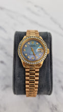 Load image into Gallery viewer, Rolex 18k Yellow Gold 28mm Lady President Datejust Diamond Bezel Tahitian MOP Diamond Dial Automatic Movement Mother of Pearl Watch - Rolex 6917