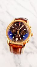 Load image into Gallery viewer, Breitling for Bentley Flying B Mark VI 18K Yellow Rose Gold with Brown Croc Leather H26362