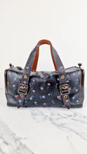 Load image into Gallery viewer, Coach 1941 Mailbox Bag 35 in Black with Prairie Print Purple Flowers - Coach 30571