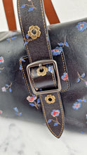 Load image into Gallery viewer, Coach 1941 Mailbox Bag 35 in Black with Prairie Print Purple Flowers - Coach 30571