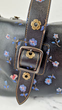 Load image into Gallery viewer, Coach 1941 Mailbox Bag 35 in Black with Prairie Print Purple Flowers - Coach 30571