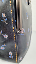 Load image into Gallery viewer, Coach 1941 Mailbox Bag 35 in Black with Prairie Print Purple Flowers - Coach 30571