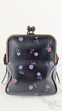 Load image into Gallery viewer, Coach 1941 Mailbox Bag 35 in Black with Prairie Print Purple Flowers - Coach 30571
