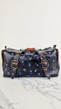 Load image into Gallery viewer, Coach 1941 Mailbox Bag 35 in Black with Prairie Print Purple Flowers - Coach 30571