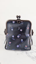 Load image into Gallery viewer, Coach 1941 Mailbox Bag 35 in Black with Prairie Print Purple Flowers - Coach 30571