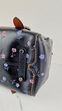 Load image into Gallery viewer, Coach 1941 Mailbox Bag 35 in Black with Prairie Print Purple Flowers - Coach 30571