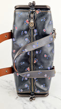 Load image into Gallery viewer, Coach 1941 Mailbox Bag 35 in Black with Prairie Print Purple Flowers - Coach 30571