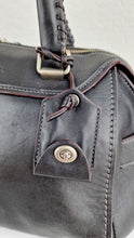 Load image into Gallery viewer, Coach Ace Satchel in Black Smooth Leather with Whipstitch Detail Handbag Crossbody - Coach 37017