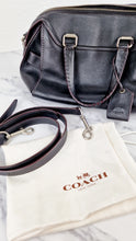 Load image into Gallery viewer, Coach Ace Satchel in Black Smooth Leather with Whipstitch Detail Handbag Crossbody - Coach 37017