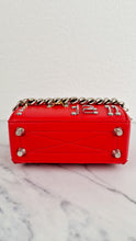 Load image into Gallery viewer, Alexander McQueen Lust Red Nano 16 Box Bag Hooks & Studs Handbag Crossbody Bag