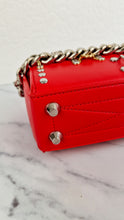 Load image into Gallery viewer, Alexander McQueen Lust Red Nano 16 Box Bag Hooks & Studs Handbag Crossbody Bag