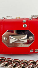 Load image into Gallery viewer, Alexander McQueen Lust Red Nano 16 Box Bag Hooks & Studs Handbag Crossbody Bag