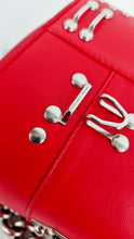 Load image into Gallery viewer, Alexander McQueen Lust Red Nano 16 Box Bag Hooks & Studs Handbag Crossbody Bag