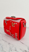 Load image into Gallery viewer, Alexander McQueen Lust Red Nano 16 Box Bag Hooks & Studs Handbag Crossbody Bag