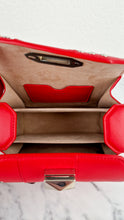 Load image into Gallery viewer, Alexander McQueen Lust Red Nano 16 Box Bag Hooks & Studs Handbag Crossbody Bag