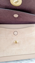 Load image into Gallery viewer, RARE Coach Parker Sample Bag in Tan Leather & Suede with Rivets & Snakeskin Tea Rose Turnlock - Shoulder Bag Crossbody