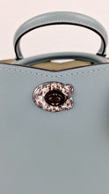 Load image into Gallery viewer, Coach Mason Carryall in Sage Pale Blue Green Smooth Leather Snakeskin Handbag - Coach 38717