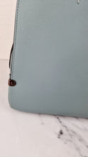 Load image into Gallery viewer, Coach Mason Carryall in Sage Pale Blue Green Smooth Leather Snakeskin Handbag - Coach 38717