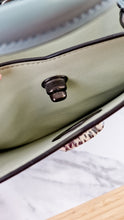 Load image into Gallery viewer, Coach Mason Carryall in Sage Pale Blue Green Smooth Leather Snakeskin Handbag - Coach 38717