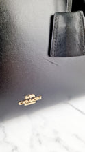 Load image into Gallery viewer, Coach Zoe Carryall Handbag in Smooth Black Leather Crossbody - Coach F49500