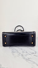 Load image into Gallery viewer, Coach Zoe Carryall Handbag in Smooth Black Leather Crossbody - Coach F49500