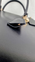 Load image into Gallery viewer, Coach Zoe Carryall Handbag in Smooth Black Leather Crossbody - Coach F49500