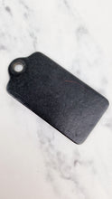 Load image into Gallery viewer, Oversized Coach Hangtag in Black Smooth Leather - Bag charm Accessory