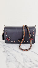 Load image into Gallery viewer, Coach 1941 Dinky Black with Crystal Bow Embellishment - Smooth Leather Crossbody Bag - Coach 38646
