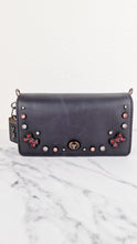 Load image into Gallery viewer, Coach 1941 Dinky Black with Crystal Bow Embellishment - Smooth Leather Crossbody Bag - Coach 38646