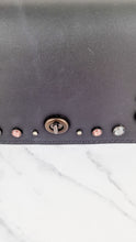 Load image into Gallery viewer, Coach 1941 Dinky Black with Crystal Bow Embellishment - Smooth Leather Crossbody Bag - Coach 38646