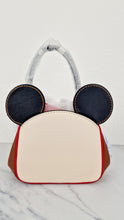 Load image into Gallery viewer, Disney x Coach x Keith Haring Mickey Mouse Kisslock Bag in Smooth Leather With Mickey Mouse and Spaceship Pop Art Crossbody Bag Handbag - Coach 4719