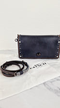 Load image into Gallery viewer, Coach 1941 Dinky Black with Customized Rivets Embellishment - Smooth Leather Crossbody Bag - Coach 37296