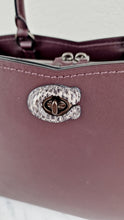 Load image into Gallery viewer, Coach Mason Carryall in Oxblood Smooth Leather with Snakeskin - Coach 38717