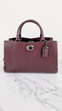 Load image into Gallery viewer, Coach Mason Carryall in Oxblood Smooth Leather with Snakeskin - Coach 38717