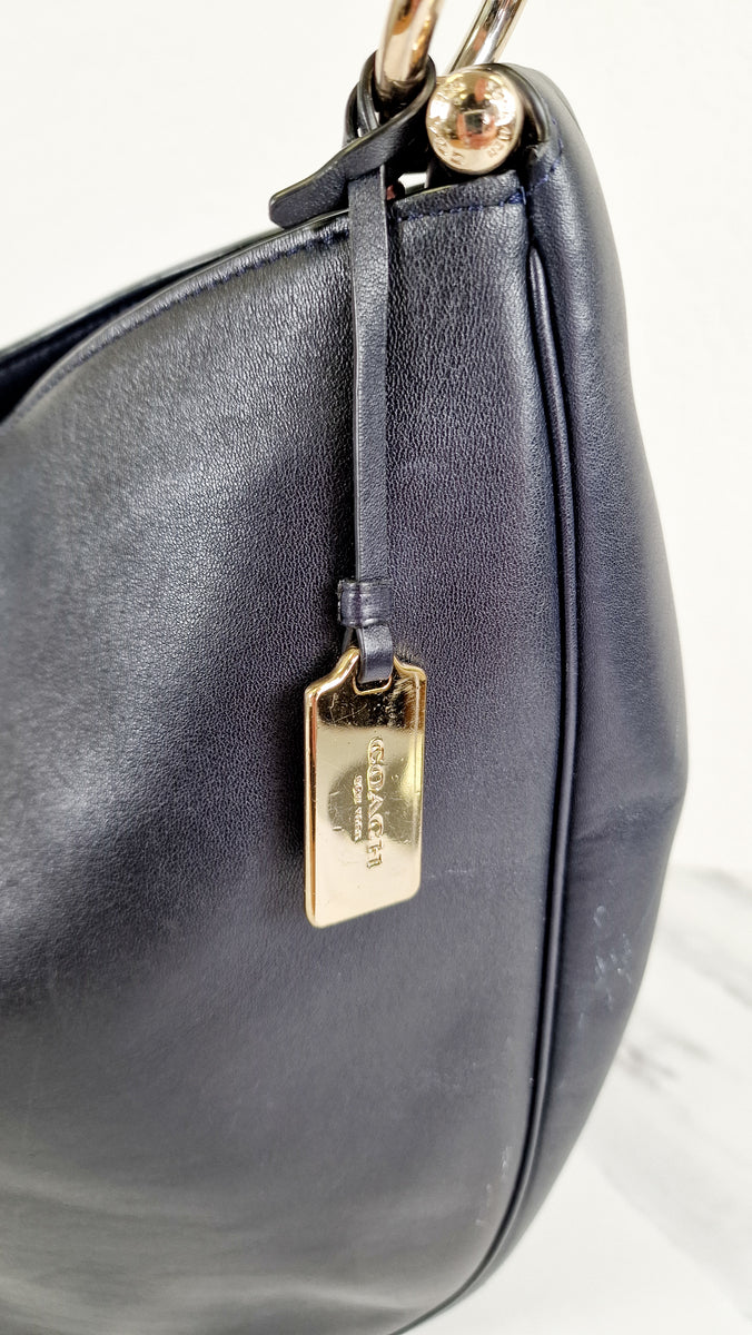 Coach Sutton Hobo Bag in Navy Blue Pebble Leather - Shoulder Bag - Coa –  Essex Fashion House